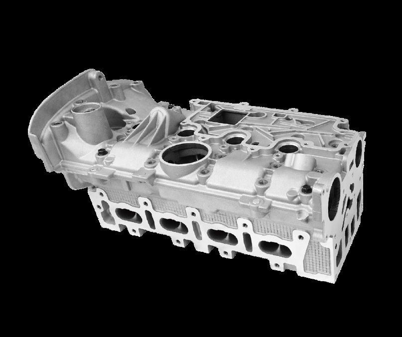 Silver assembled cylinder head