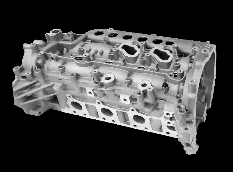 Cylinder head product angle view