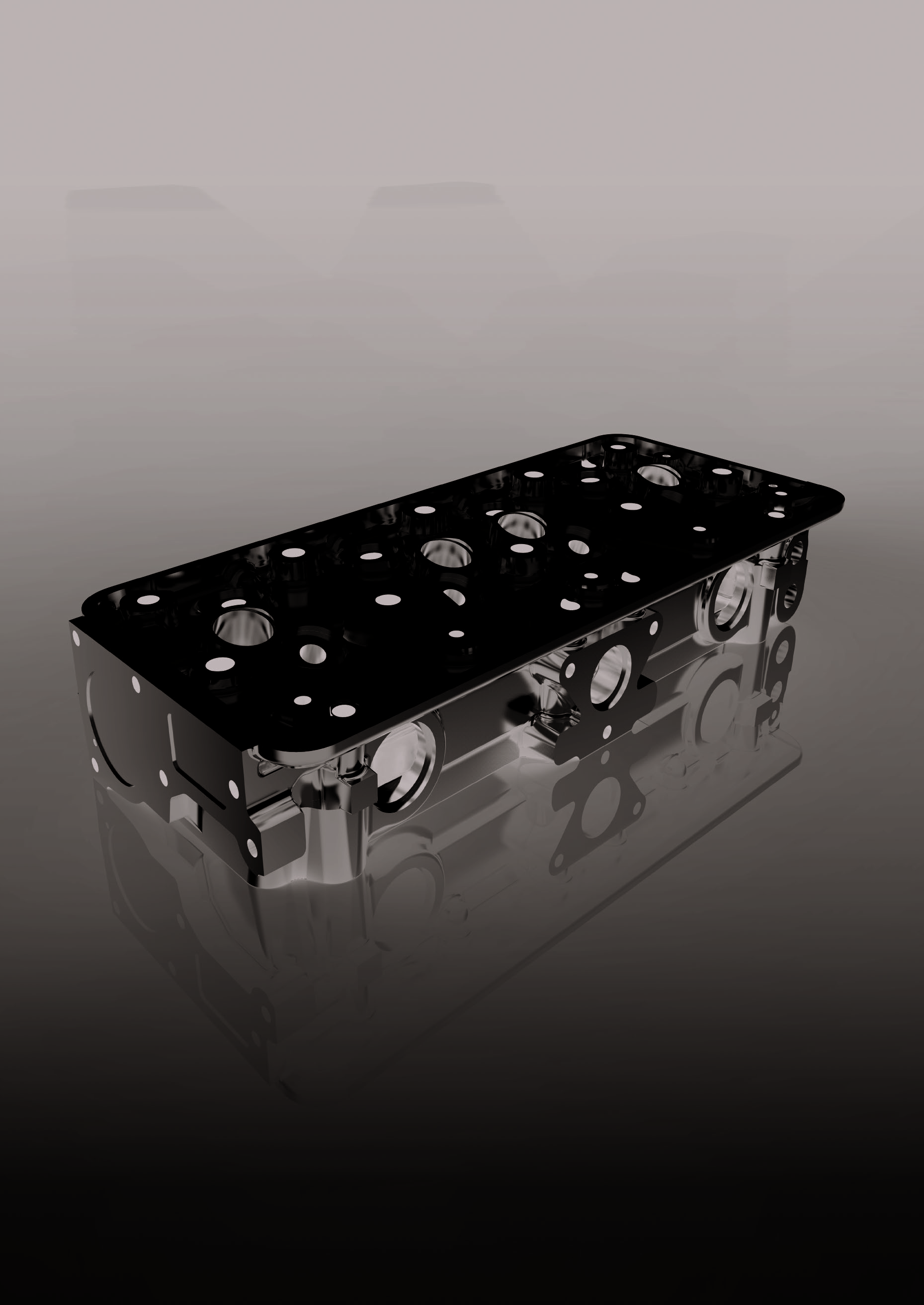 Premium cylinder head render
