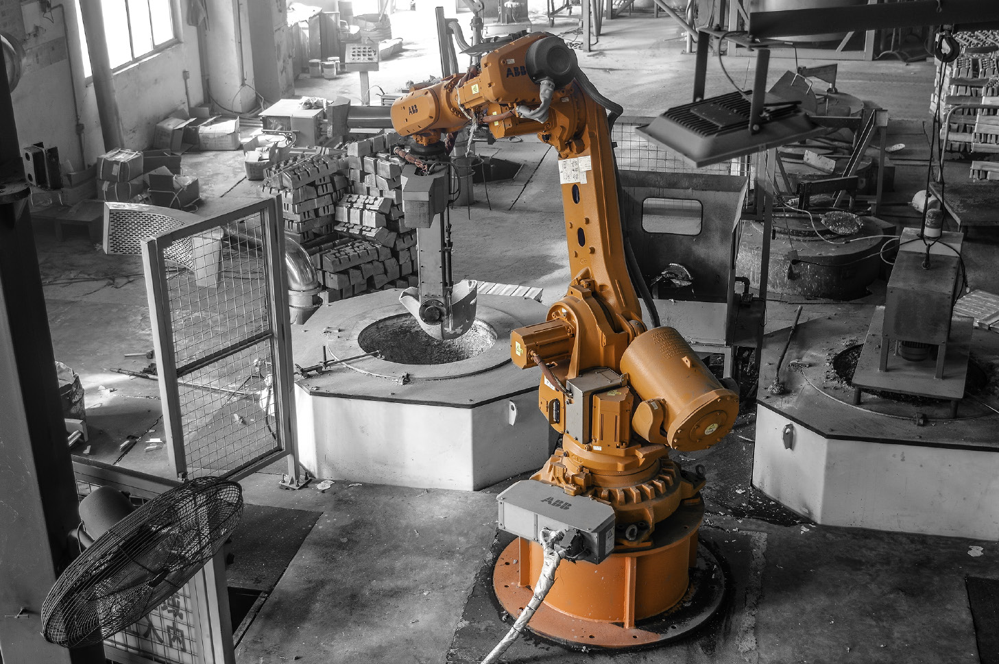 Factory robotic production equipment